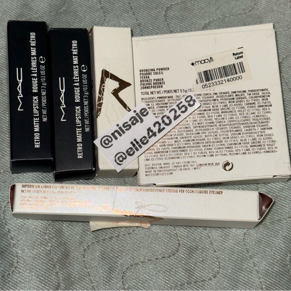 MAC Riri Woo, Riri Boy, Bad Girl Riri(Asian Edition)Cockiness, Love Rihanna HTF